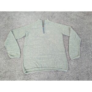 Carbon‎ 2 Cobalt Pullover Mens Large Sweatshirt Long Sleeve 1/4 Zip Golf Green